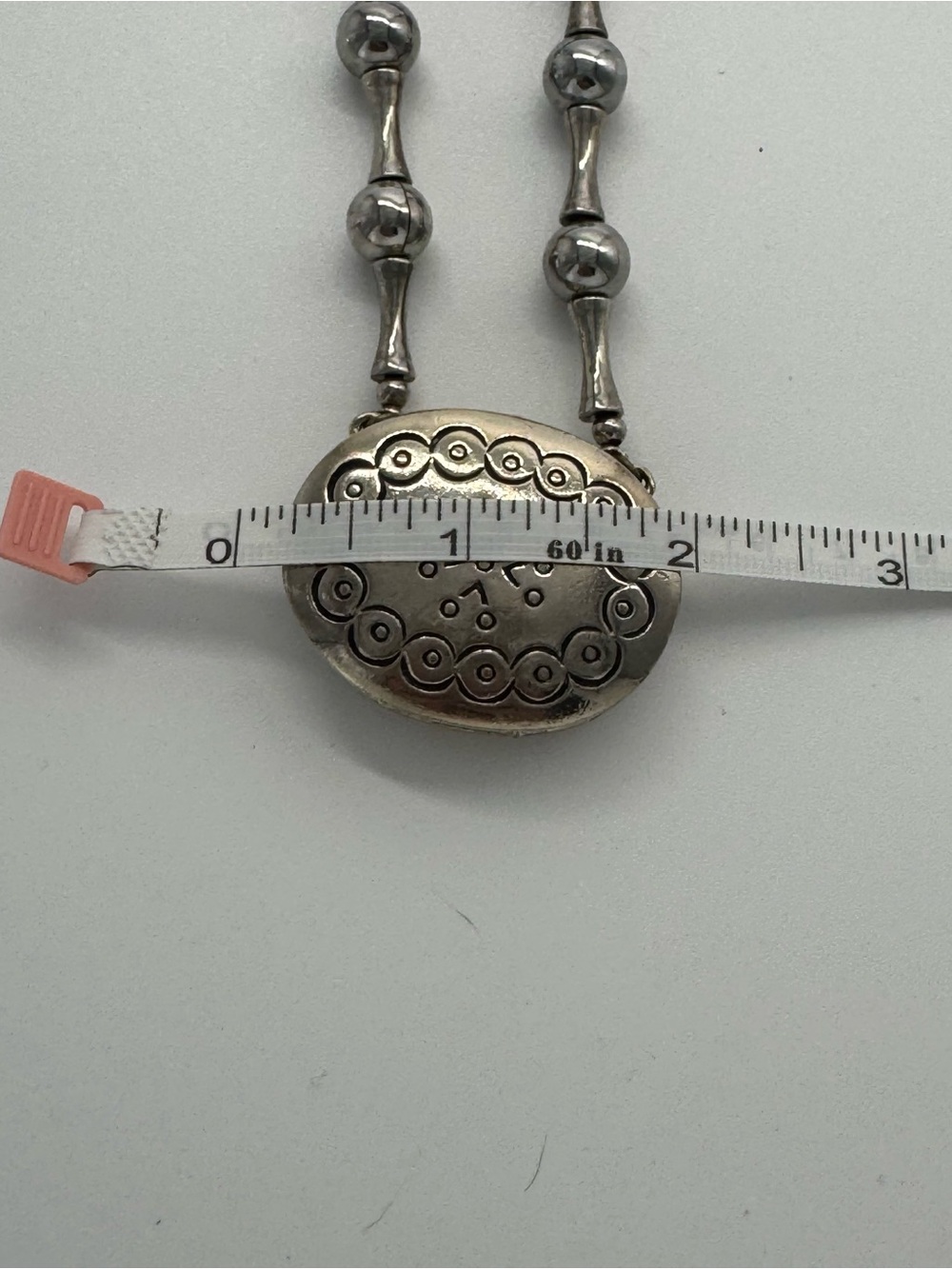 Vintage 1973 Estee Lauder Moonsilver Solid
Perfume Necklace Full Locket Pendant - Picture 8 of 8